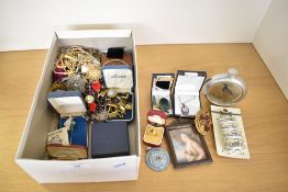 A large collection of costume jewellery, including cufflinks, beaded jewellery, statement pieces,