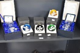 A quantity of late 20th-century Royal memorabilia, to include four French Baccarat crystal