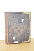 A large 19th-century leather bound Rev. John Browns, of the Gospel at Haddington, Self-