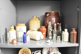 A quantity of 19th to 20th-century sundry glass and stoneware, to include a selection of stoneware