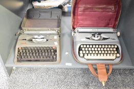 Two mid 20th-century Typewriters, to include a Royal Typewriter Company Royalite portable manual