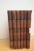 Six Victorian hardback books title 'The Pictorial Edition of the Life and Discoveries of David