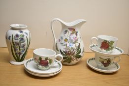A quantity of 20th-century Portmeirion pottery tableware, to include three 'The Goddess of Fruit'