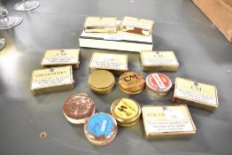 A selection of vintage tobacco and snuff boxes, (14), condition consistent with age and use.