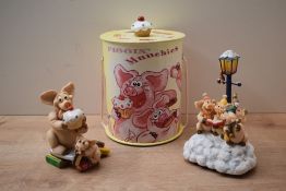 Two David Corbridge Piggin' studies comprising 'Carol Singers' (Christmas Musical) 2001 with