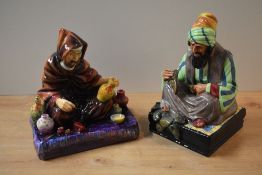 Two Royal Doulton bone china figures 'The Potter' HN 1493 and 'The Cobbler' HN 1706.