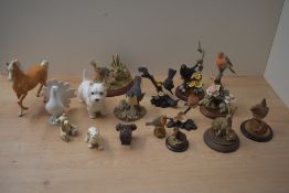 A miscellaneous selection of Beswick Pottery, Border Fine Arts and similar animal studies to include