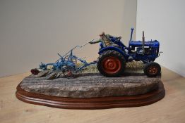 A Border Fine Arts limited edition agricultural study 'At The Vintage' model number B0157, featuring