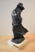 After Josep Bofill (1942-) a resin figurine 'La Dama del Viento' or 'The Lady of the Wind',