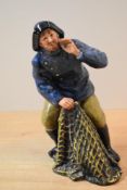 A Royal Doulton bone china figure 'Sea Harvest' HN 2257, measures 19cm tall.
