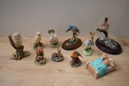 A group of seven Border Fine Arts animal studies to include 'Garderners Friend' model number SRE6