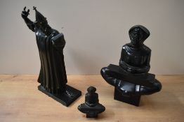 After Ivan Mestrovic (1883-1962), three cast resin figurines two depicting a nurturing mother and