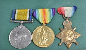 WW1 medal trio to Royal Field Artillery, comprising 1914-15 star correctly impressed L-10248 GNR.