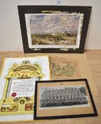 WW1 Honourable Discharge Certificate named to Captain Webster, Royal Army Medical Corps 'Served with