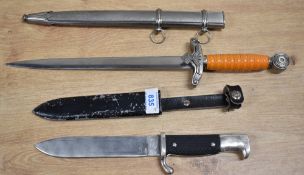 German Third Reich youth-style knife with the RZM M7/38 identifier mark to one side of the