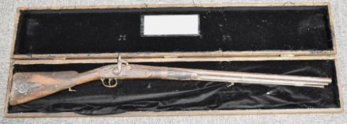 Vintage smooth bore musket, deactivated in 2007 by Lancashire Police and described as 'antique