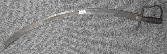 Cavalry sabre/sword, thought to be late Georgian-period, possibly a Prussian Blucher-style rather