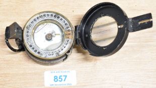 WW2 British Army Military prismatic marching compass 1945 Mk III by T.G. Co Ltd of London,