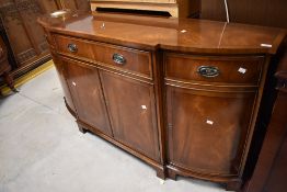 A nice quality reproduction breakfront sideboard, width approx. 168cm