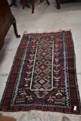 A traditional Persian rug, approx. 122 x 77cm