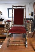 A Victorian Amercian style rocker