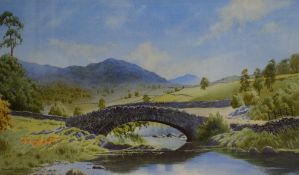 *Local Interest* Donald Southern (British 20th Century) Watercolour 'The Old Bridge, Watendath' an