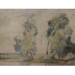 Local interest* Robin Wallace (British 1897-1952) watercolour sketch, landscape though to be Kent