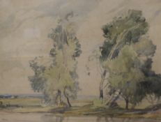 Local interest* Robin Wallace (British 1897-1952) watercolour sketch, landscape though to be Kent