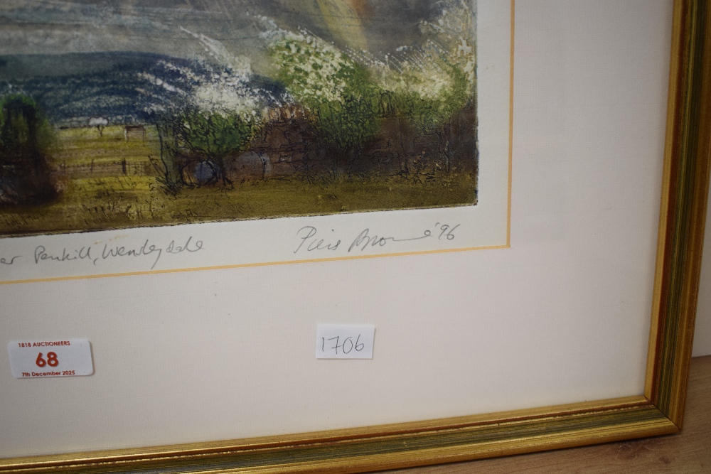 *Local Interest* After Piers Browne (British 1942 - 2024) Colourised Etching 'April Showers over - Image 4 of 6