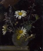 Lady Elizabeth Chalmers (British fl.1894-1939) a small oil on board, still life study of a vase of