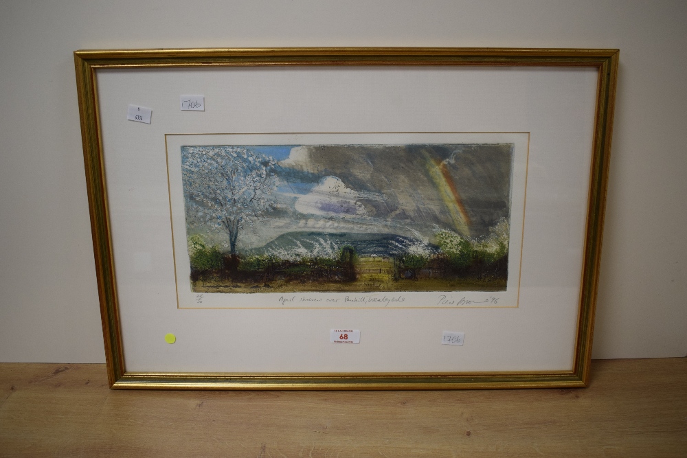 *Local Interest* After Piers Browne (British 1942 - 2024) Colourised Etching 'April Showers over - Image 2 of 6
