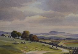 *Local Interest* P.H. Marriner (20th Century) Watercolour 'Ingleborough from Chapel-Le-Dale' a