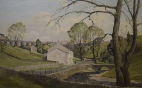 *Local Interest* Claude Horsfall (British 1907 - 2003) Oil on board 'Dent Head' capturing the