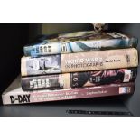 A selection of four modern WWII books, including titles on the Blitz Volumes 1 and 2, D-Day, and