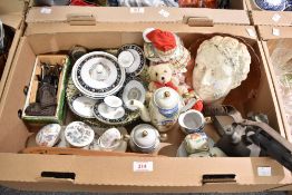 A collection of Wedgwood 'Runnymede' items including candlestands, trinket bowl and pin dishes, a