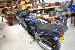 A Triumph Trophy 900 motorcycle N39VPS with 52974 miles on the odometer. With V5, the bike has not