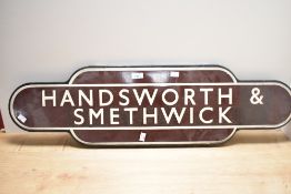 A Handworth and Smethwick railway sign