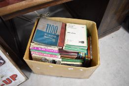 A large box of workshop manuals, mainly Hayes including Golf Sirroco 1974-79, Bedford Beagle van