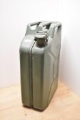 A vintage Jerry can