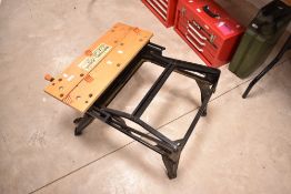 A Workmate folding work bench