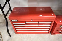 A Clarke nine drawer tool chest