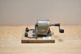 A hand driven dynamo