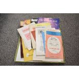 A selection of early 20th century theatre programmes, for theatres such as The Globe or The