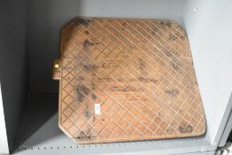 A large 18th-century Scottish treen riddle board, historically used for making oatcakes or oat