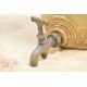 A Victorian salt-glazed stoneware spirit/whiskey barrel with a brass tap, featuring an applied, - Image 5 of 7