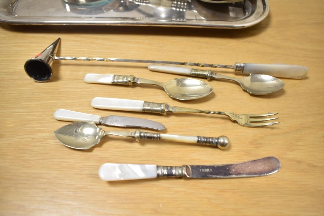 A quantity of 20th-century silverplate and metal ware, to include a small quantity of miniature - Image 2 of 3