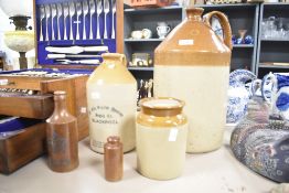 A selection of 20th-century salt-glazed stoneware, to include a large Doulton Lambeth two-tone