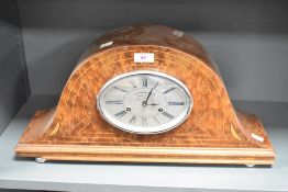 An early 20th-century French Art Deco La Pendastrava mantel clock, coin operated, time and strike