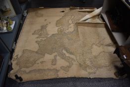 A large 1804 W.M. Faden, London wall map of Europe, in which are delineated its grand modern