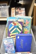 A quantity of vintage board games, to include Ludo, Lotto, Haunted Wood, Dominoes, chess and
